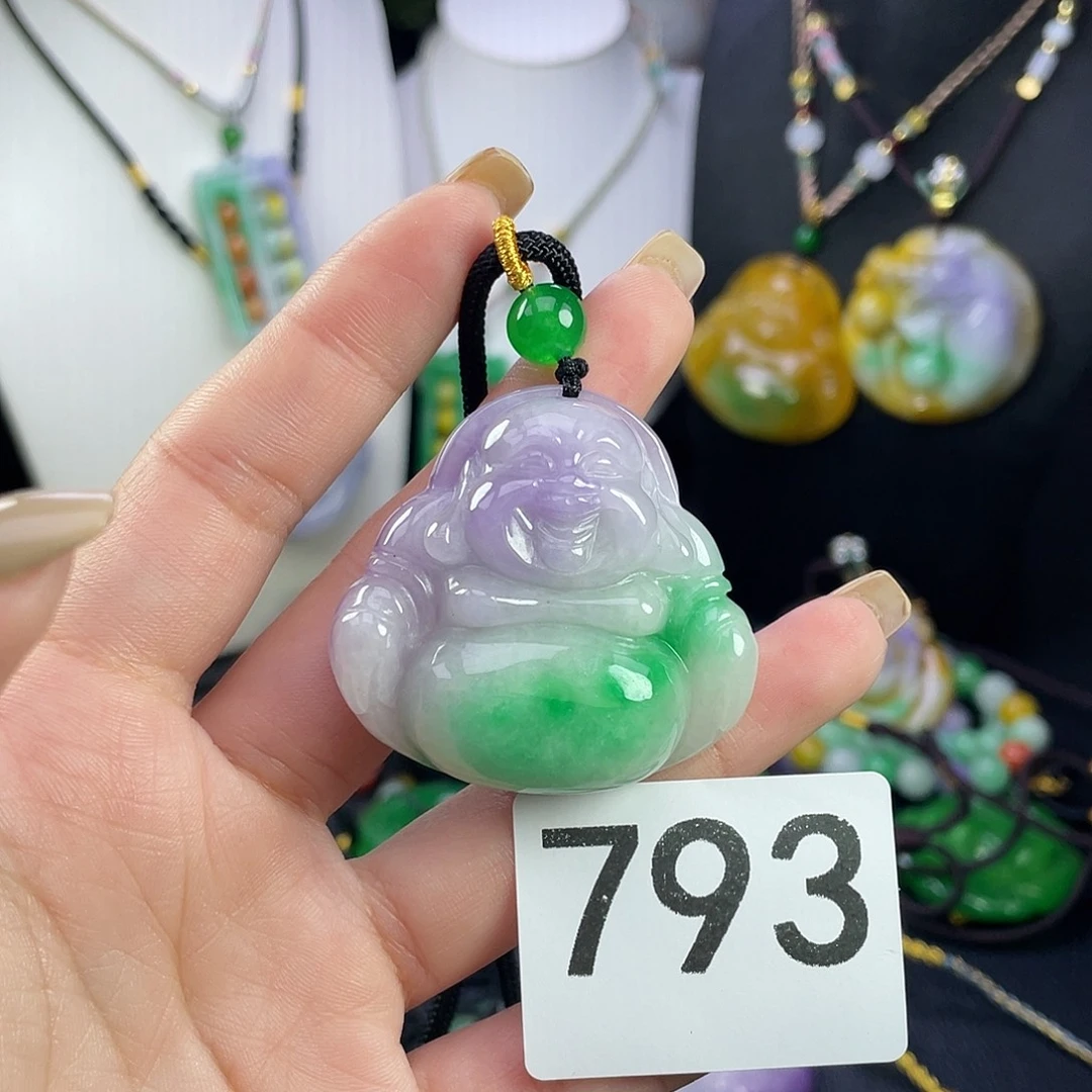 翡翠未镶嵌吊坠(赠链)