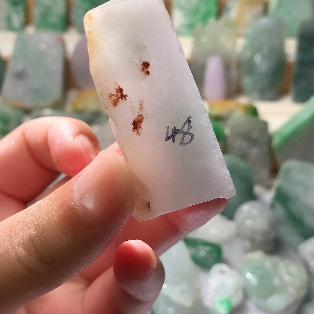 翡翠散珠翡翠原石片料