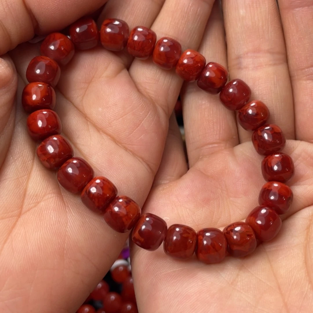 【闪购商品】南红玛瑙原矿手串7+多样性发1未镶嵌你*