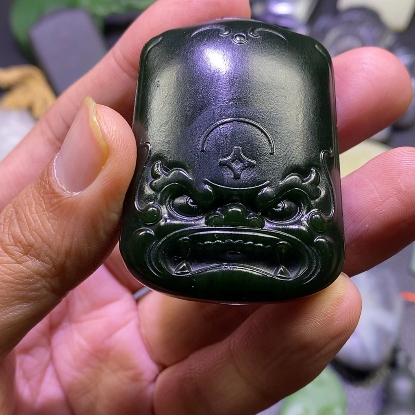 【闪购商品】未镶嵌和田玉（碧玉）挂件第****王