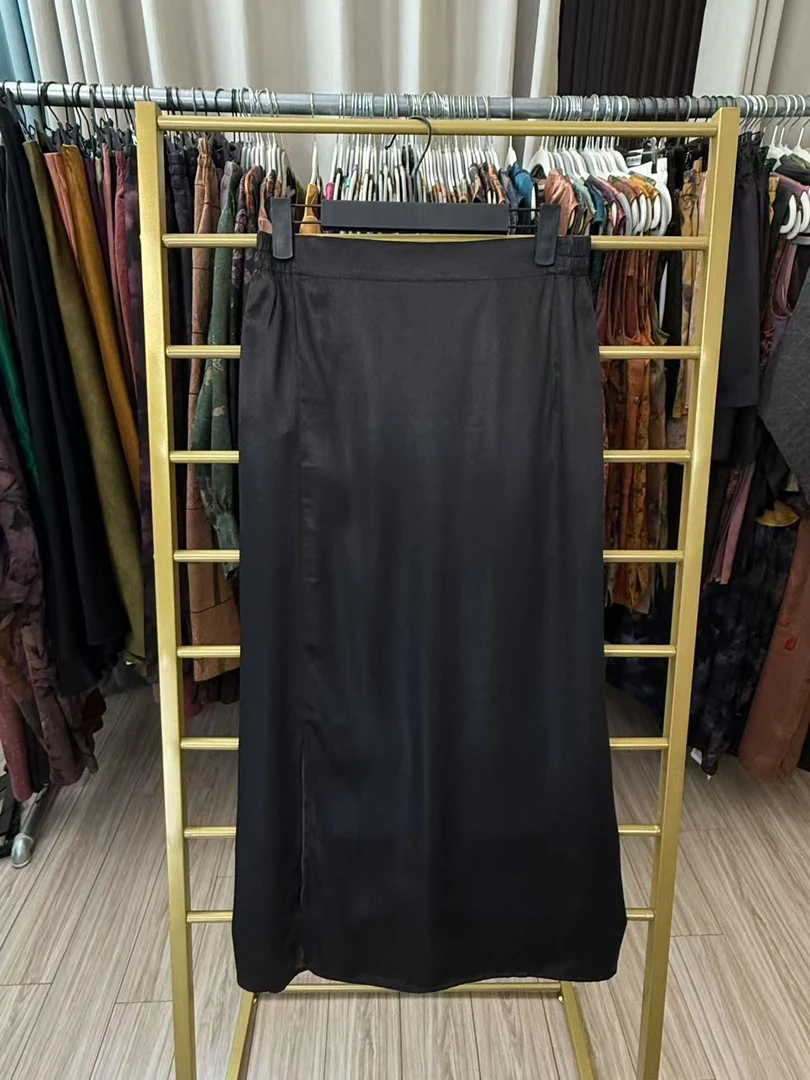 唅辰香云纱福利款老料长款包裙（一步裙)