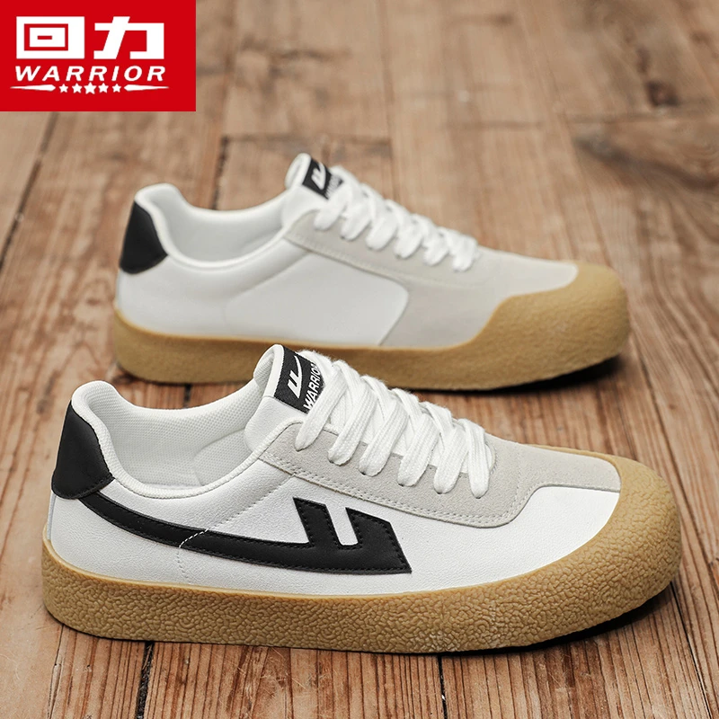 回力德训休闲板鞋男鞋冬季2025新款男士厚底百搭情侣运动帆布潮鞋