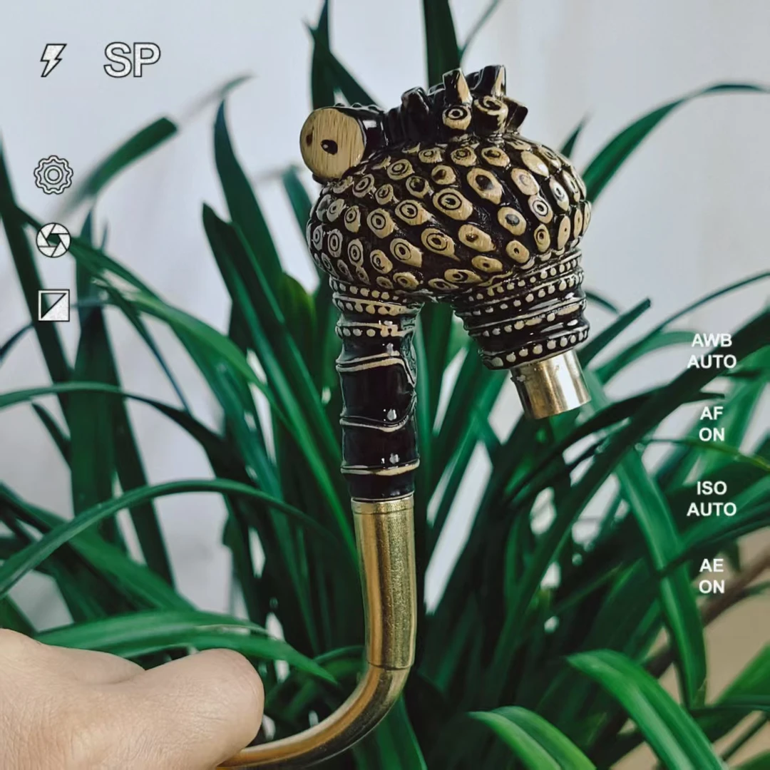 贵州民间实心竹雕刻小一体15公分左右三用火口