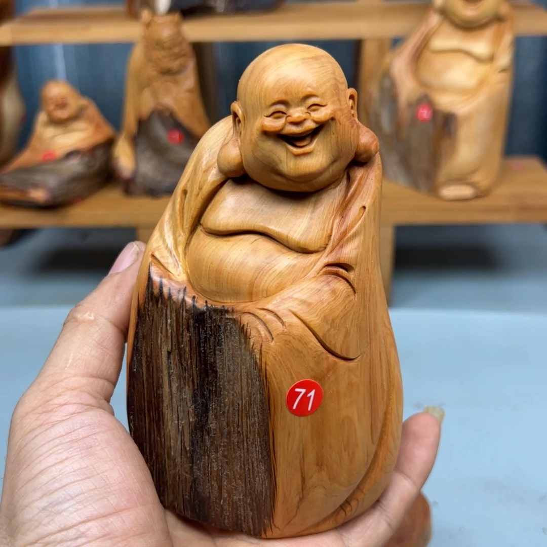 图***腾木崖柏木摆件手把件