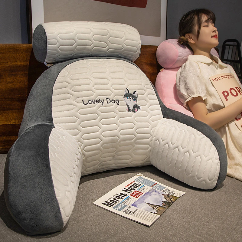 乳胶床头靠垫可拆洗软包护腰靠枕大靠背沙发抱枕床上玩手机看书