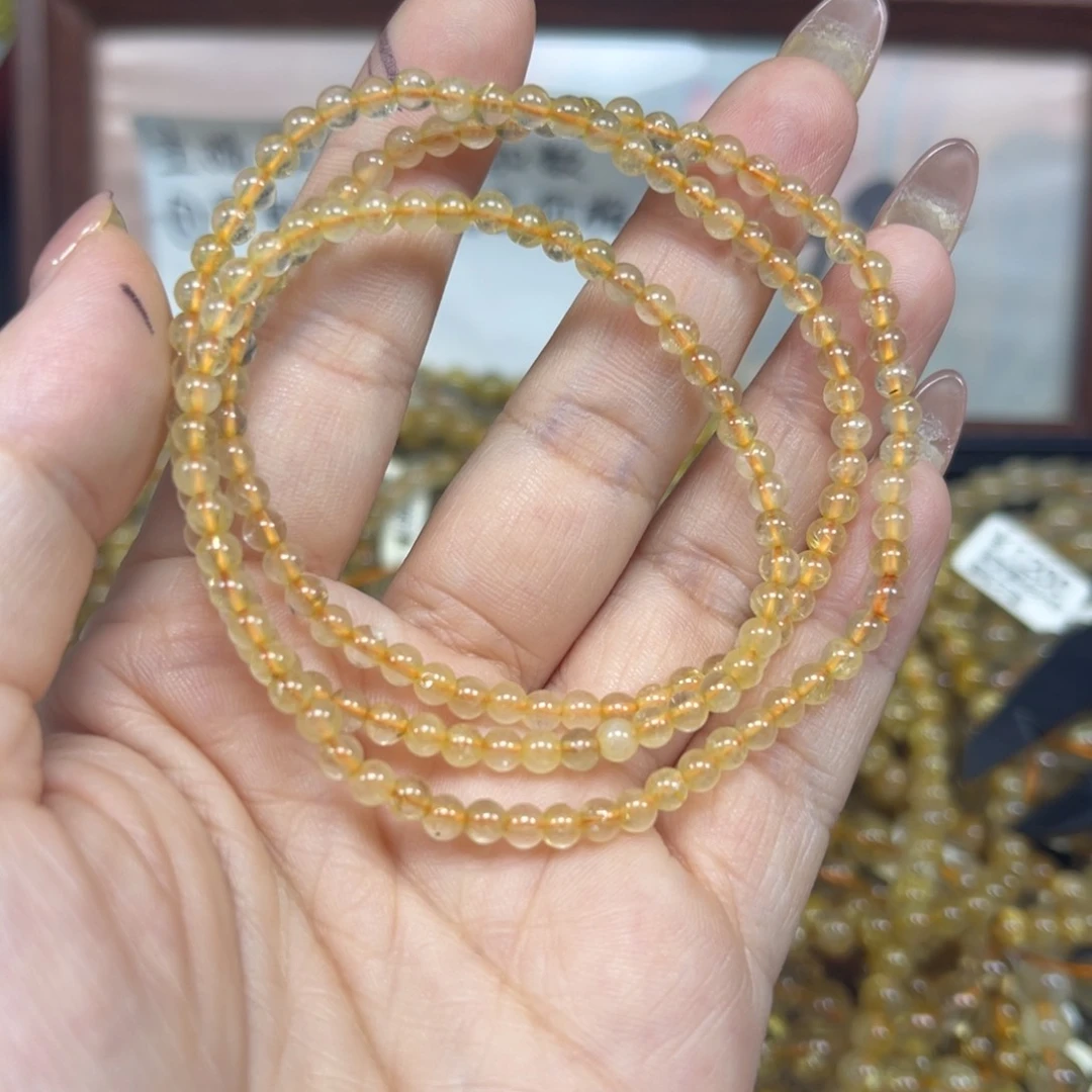 发晶手链未镶嵌金发晶多圈3+