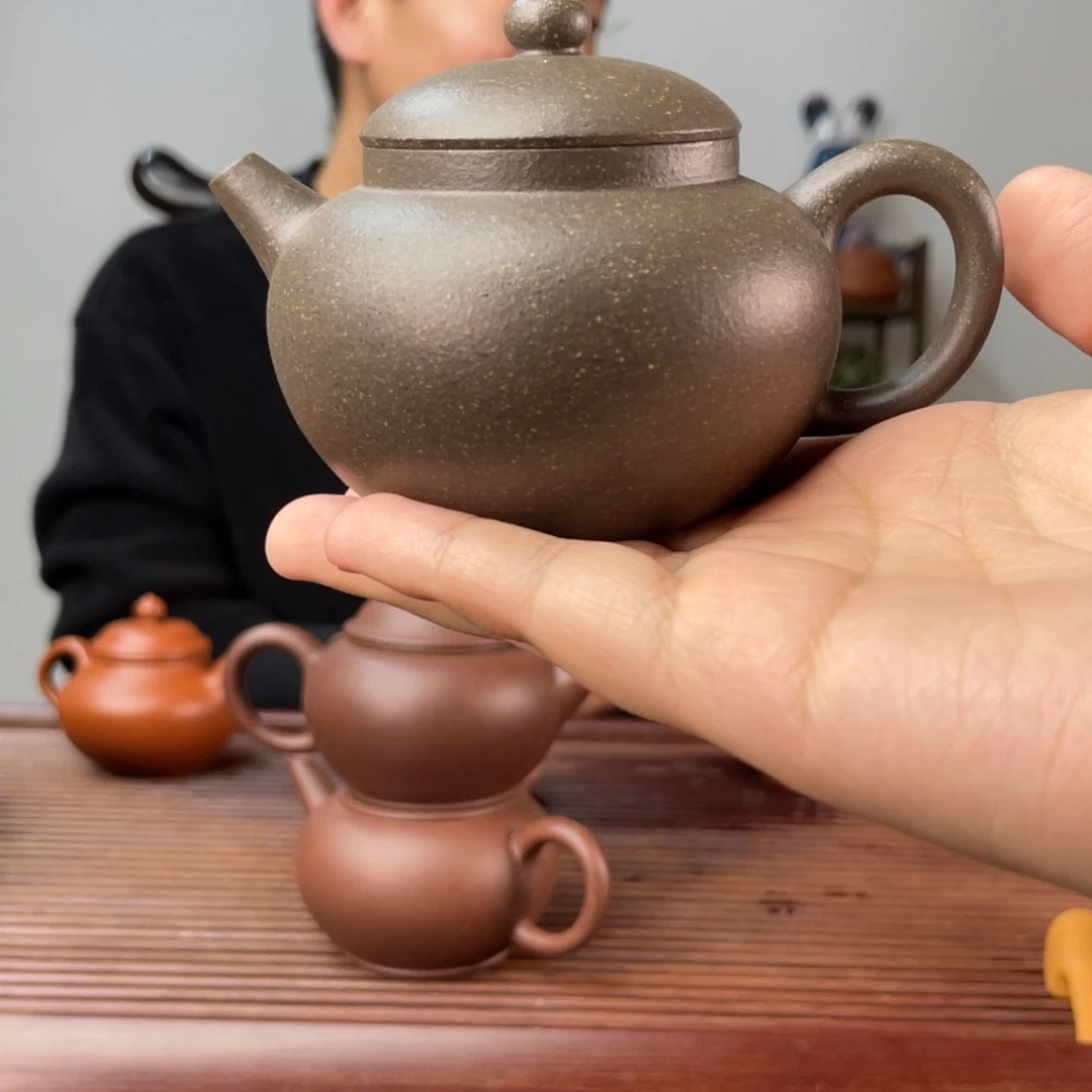 紫泥茶壶鸣150cc紫降坡