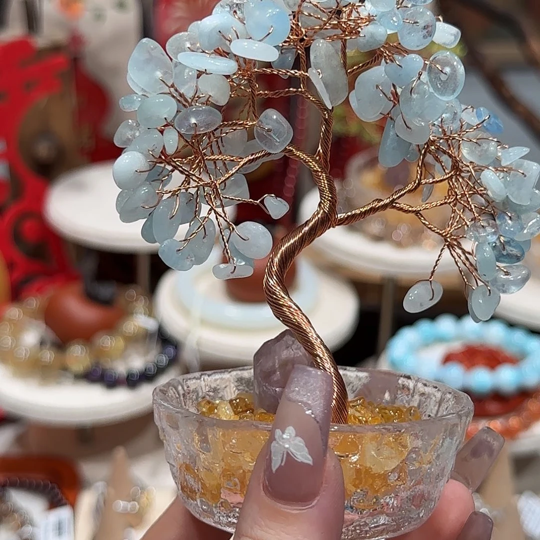 水晶珠宝半成品未镶嵌摆件