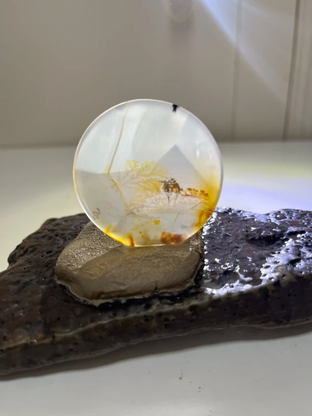 海洋玉髓山景花颜色好看料子冰透