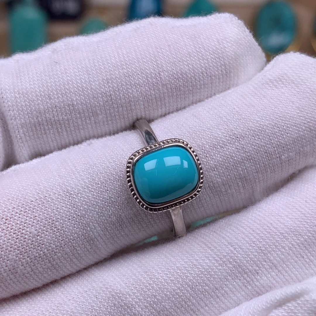 绿松石银S925镶嵌珠宝奇石