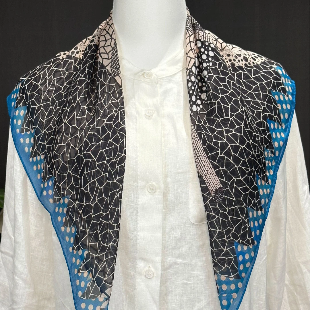 【柠檬汽水】百分百桑蚕丝雪纺中方巾夏日防晒丝巾轻盈薄款时尚女士