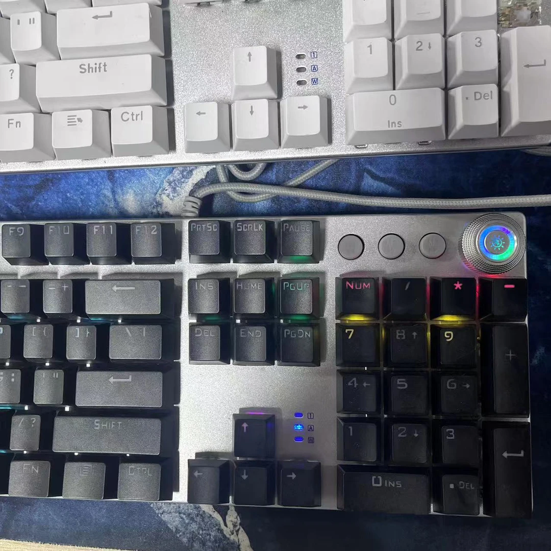 9新 {1} f2088 1代多媒体键盘 【黑白】【库存样品】