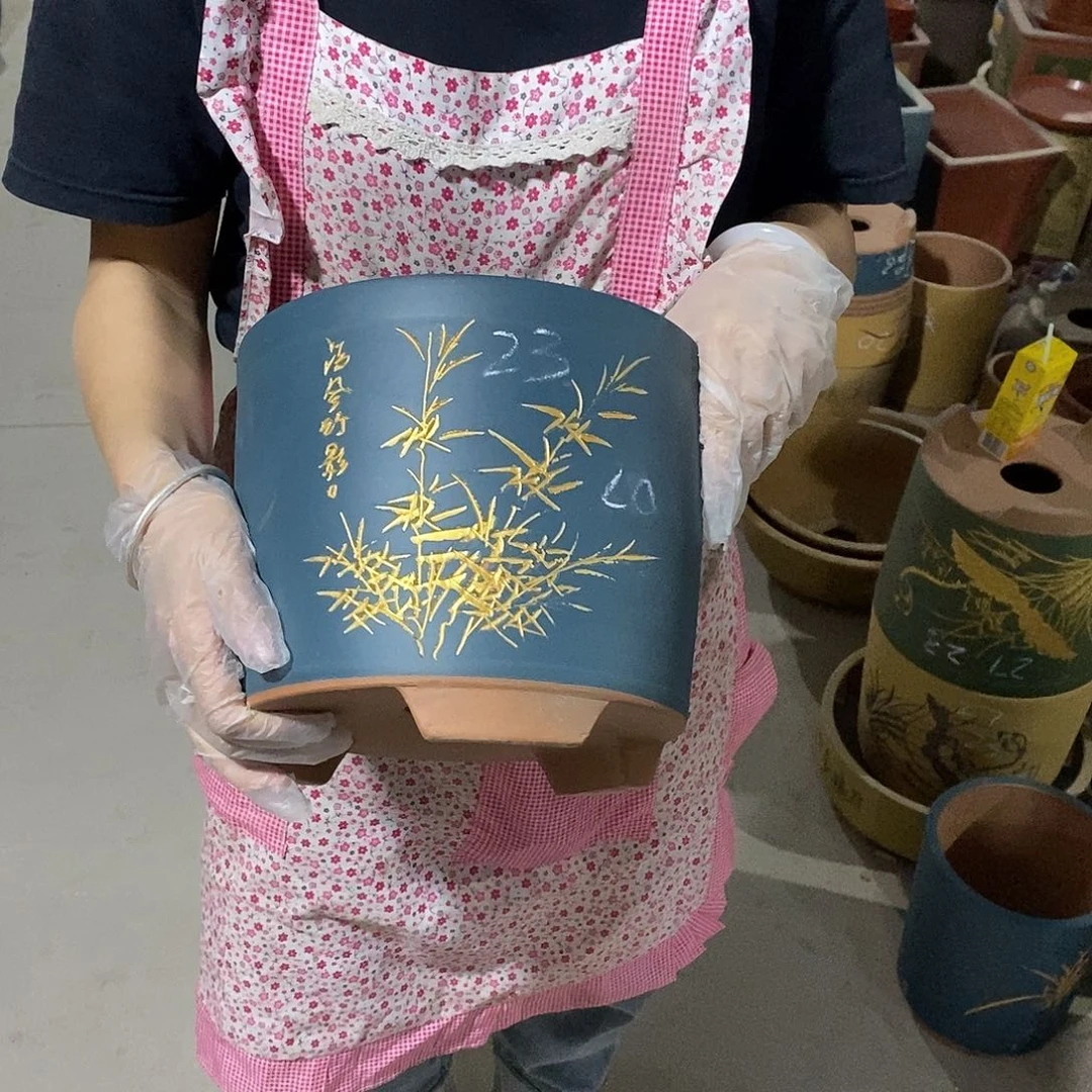 紫砂花盆紫砂花盆