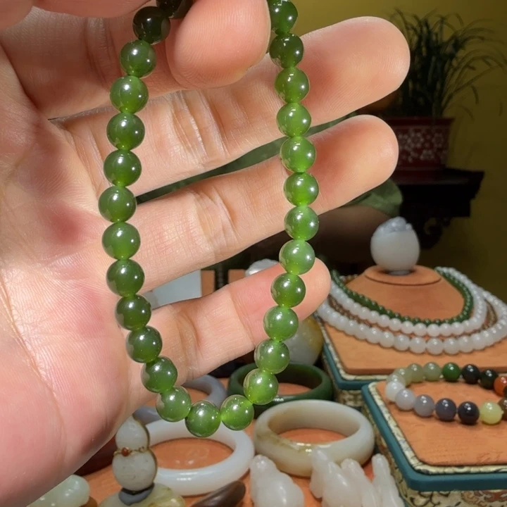 和田玉未镶嵌车挂