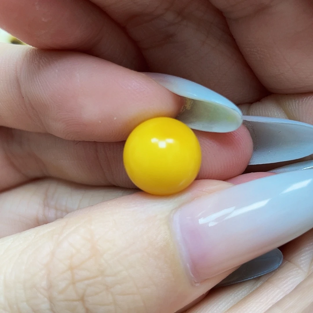 未镶嵌琥珀珠宝奇石11.8mm微瑕