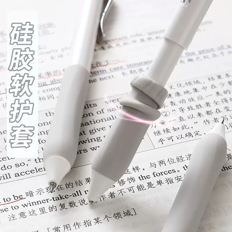 东米877悦读刷题笔0.5浓黑速干双珠CS黑笔