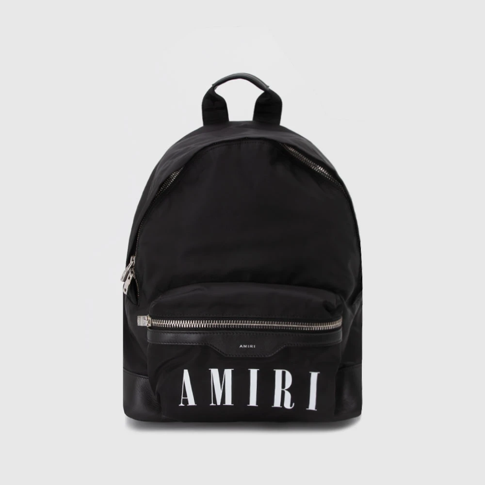 AMIRI羊皮logo大容量拉链书包SR1PS22MAB012001