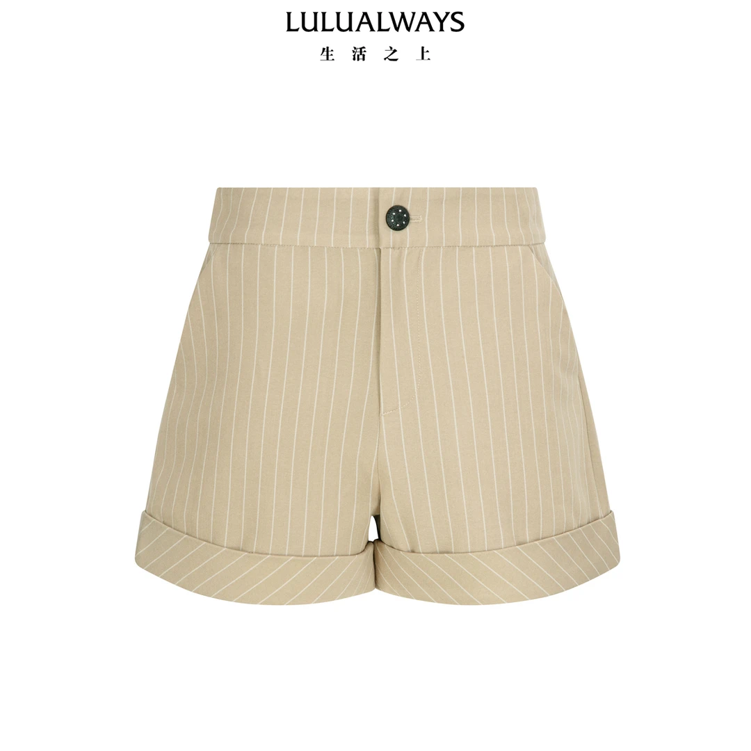 LULUALWAYS【商场同款】25春季新款简约基础经典通勤气质西装短裤