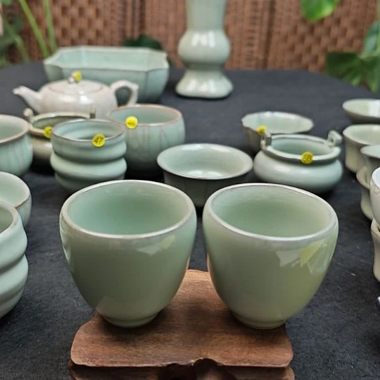 奢***头北宋官窑小缸杯福利2只