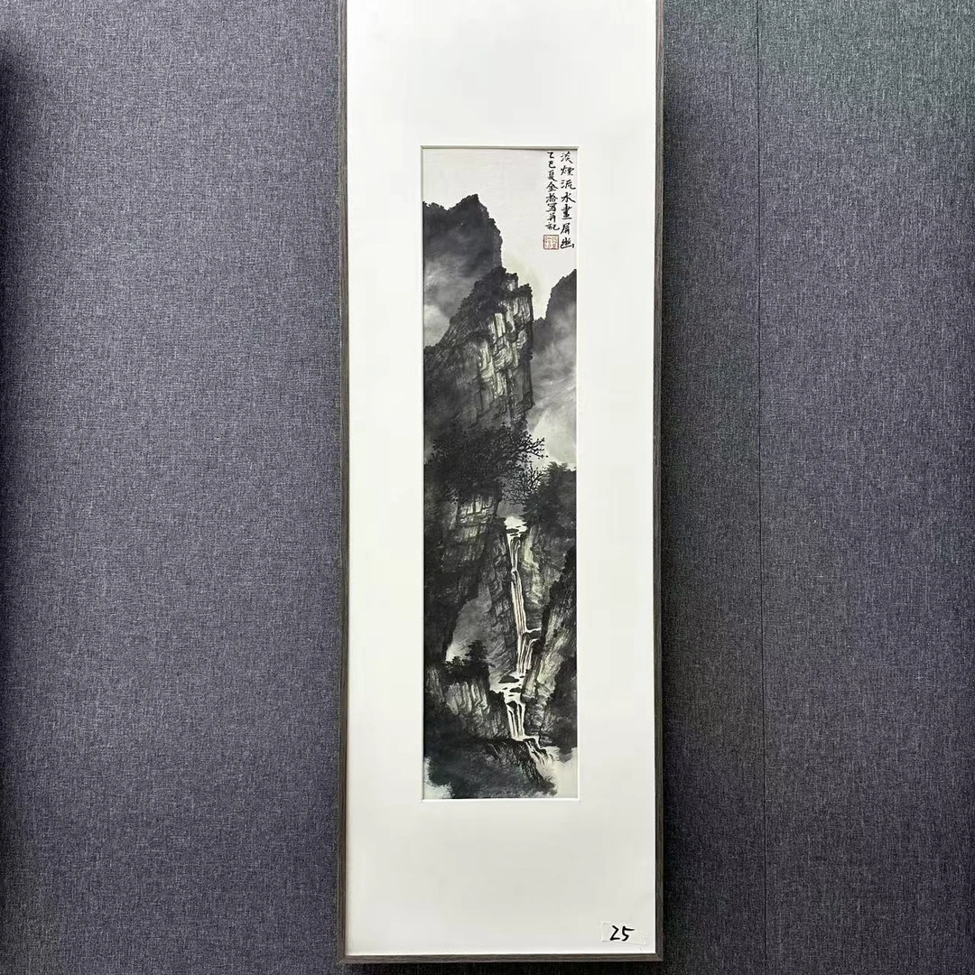 现货，段老师，68*17，山水，25号