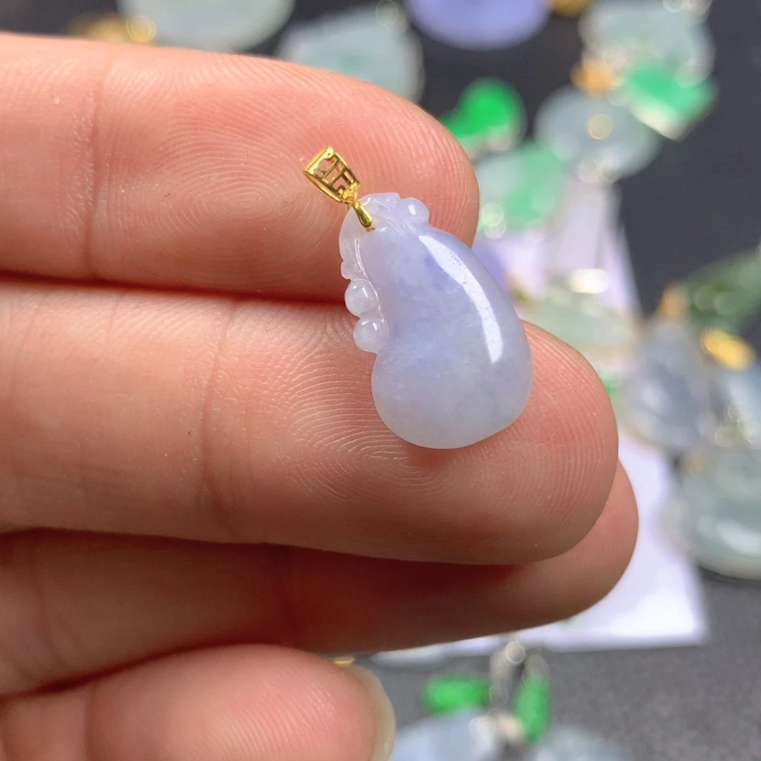 【闪购商品】翡翠颈饰18K金镶嵌翡翠