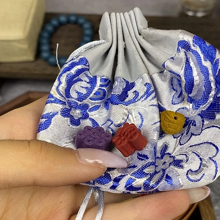 紫气如意结，花蕊福字，栀子小富甲