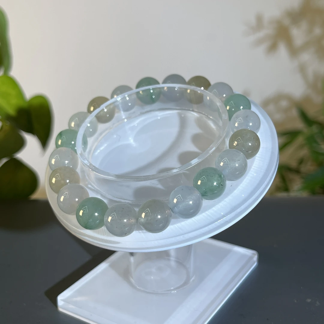 JTW25-163 天然缅甸翡翠A货 翡翠手串