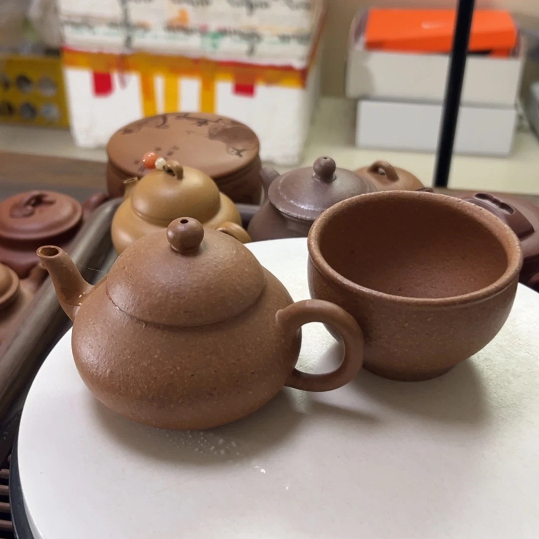 茶壶紫砂老段泥梨形160