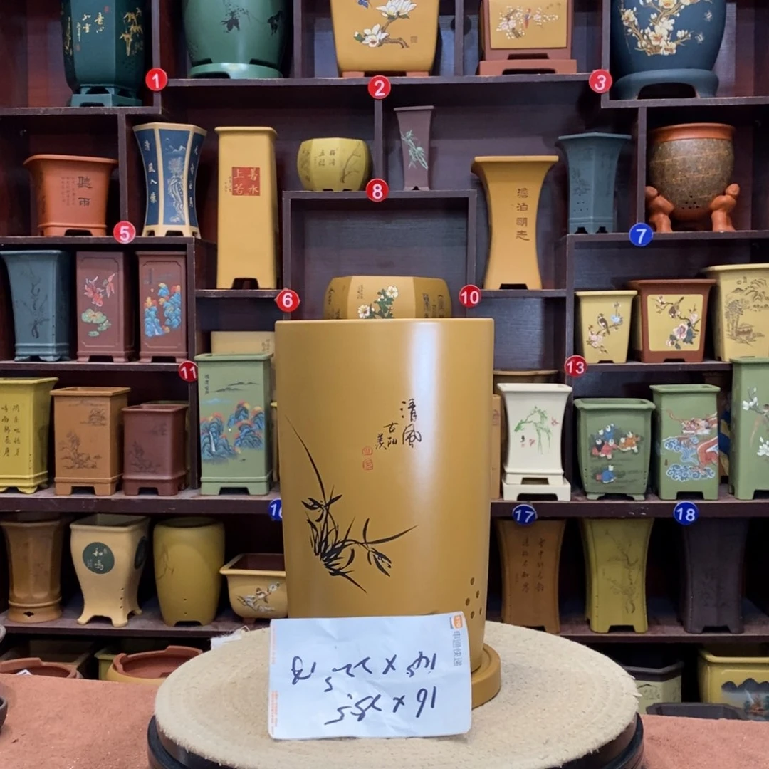 紫砂花盆紫砂作品