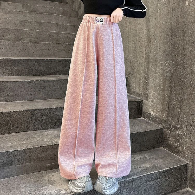 女童儿童春秋季夏季阔腿裤休闲高腰直筒裤中大童宽松韩版休闲裤