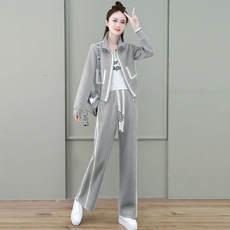 2025春秋新款休闲运动套装秋季风清学院风山系女士运动装两件套潮