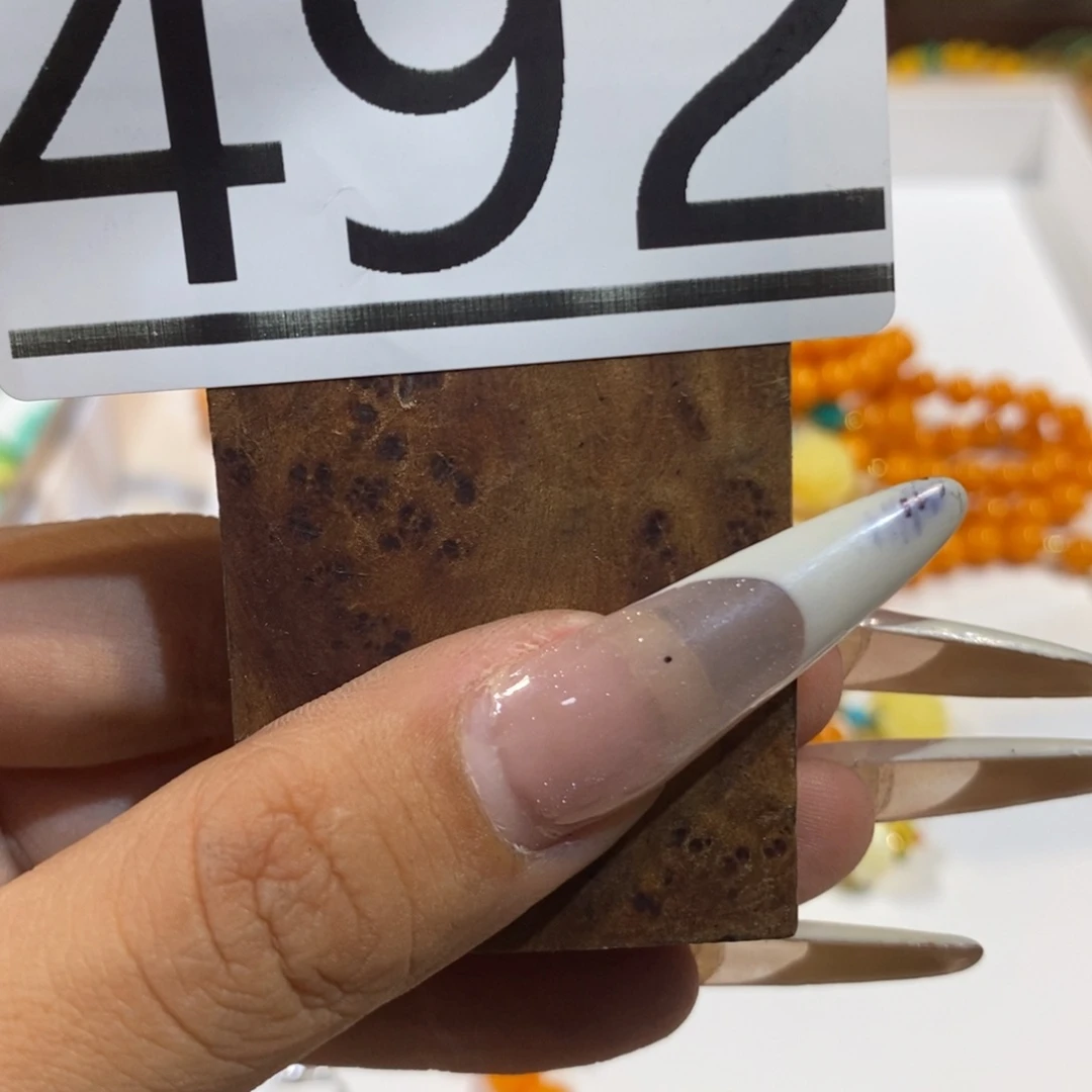 香榧木圆珠圆雕手工串492