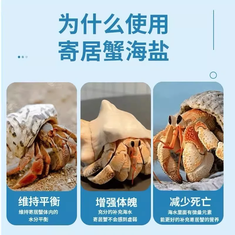 寄居蟹专用天然海盐满足海洋生物需求水族用盐