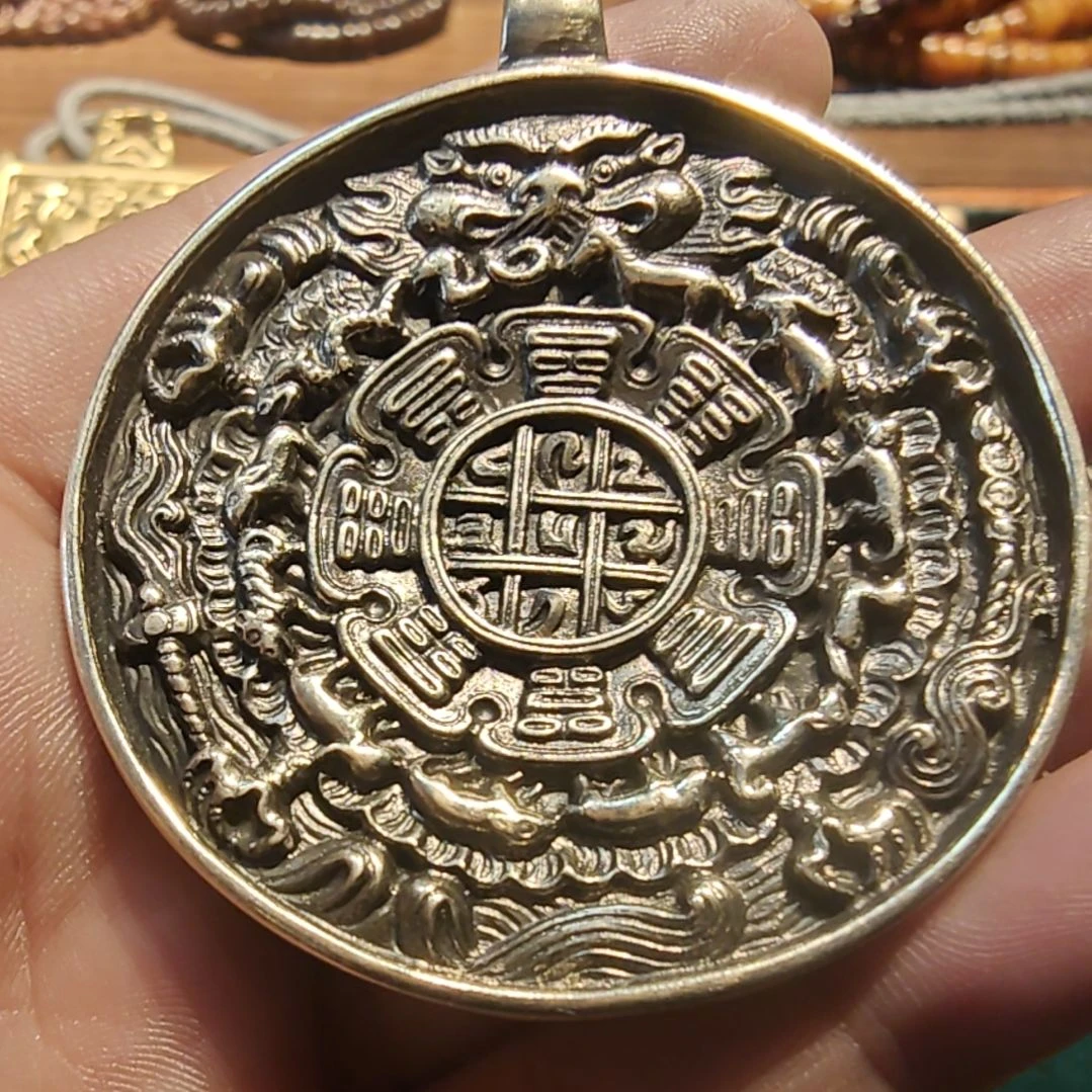 棉绳非金属麟甲雄九宫八卦牌拉萨纯手工