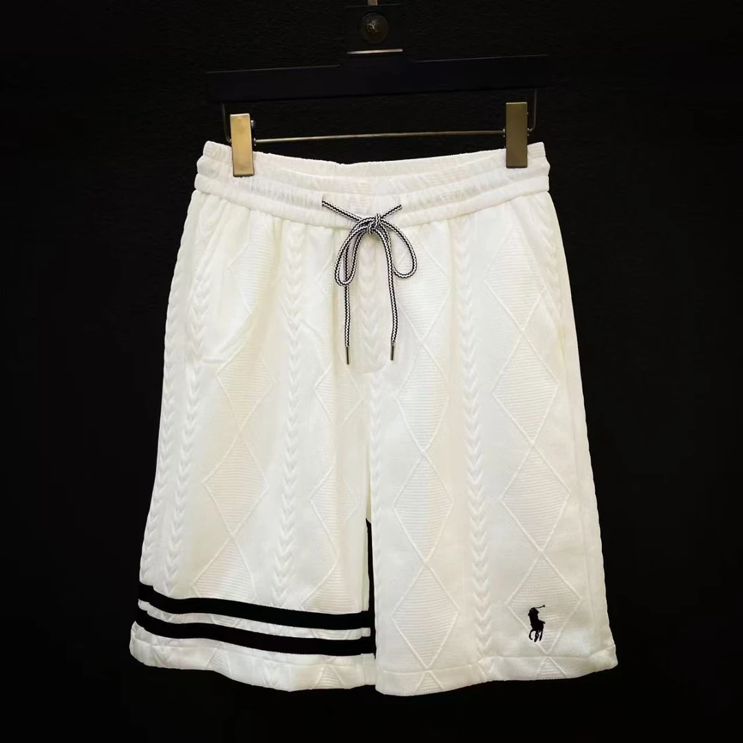 新款设计师时尚休闲男女同款时尚短袖TZ8506-2【双杠版】