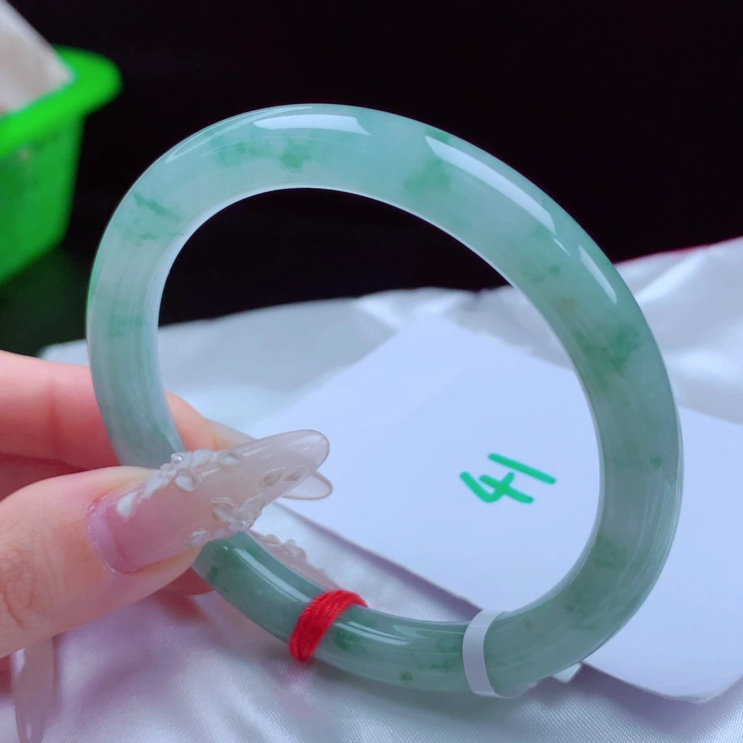 未镶嵌手镯翡翠天然缅甸翡翠A货手镯 41号