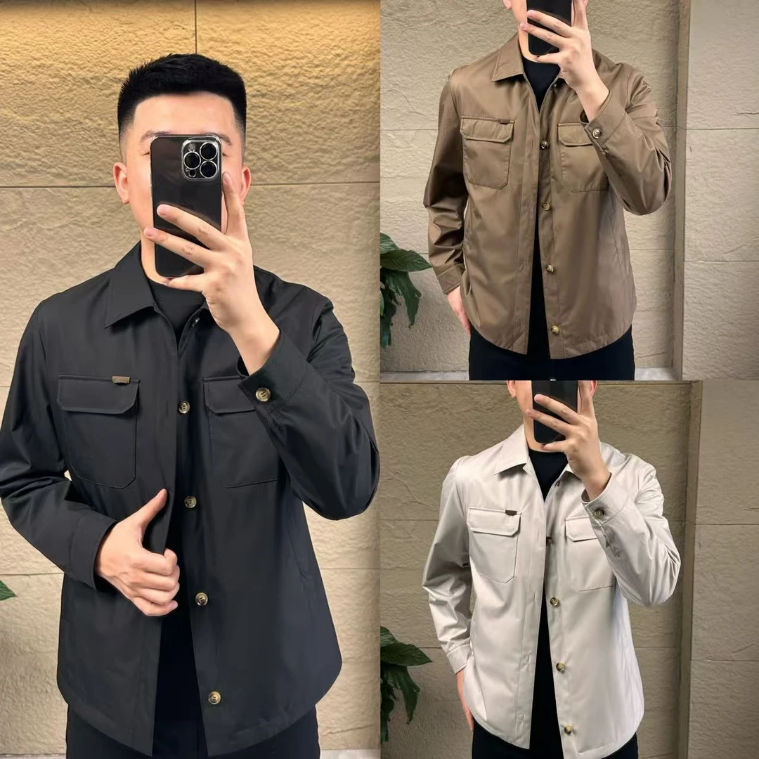 【外套新款】SC618男士早春经典翻领百搭商务休闲外套-三色