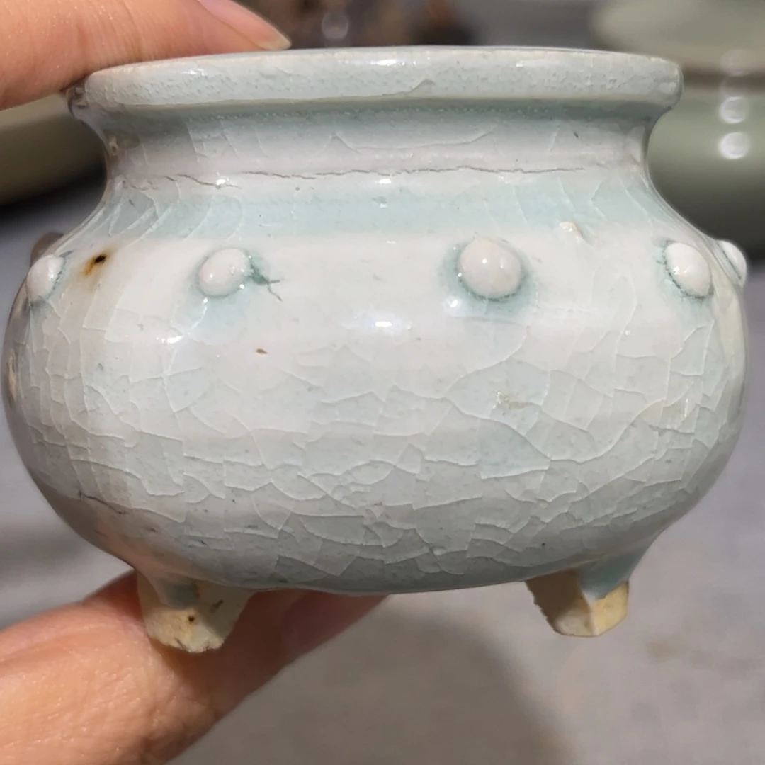 锔***）将乐窑三足小琴炉