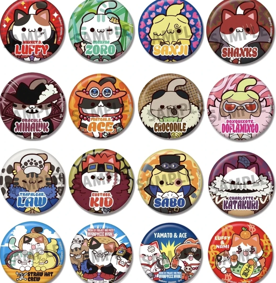 【代拆】海贼王js限定海贼喵猫猫吧唧徽章