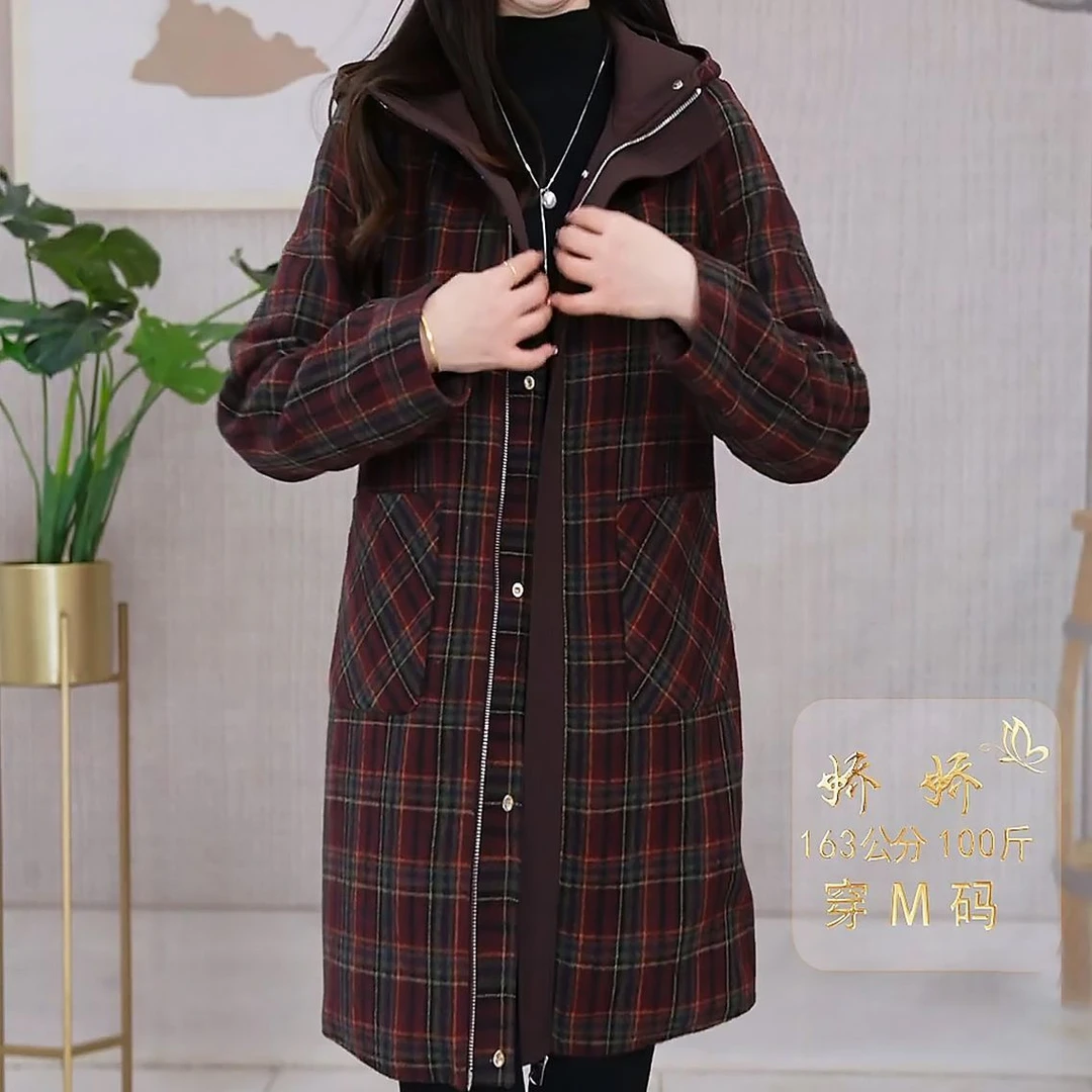 高级夹棉中长款棉衣2025新款冬季显瘦保暖加厚洋气修身香风棉服