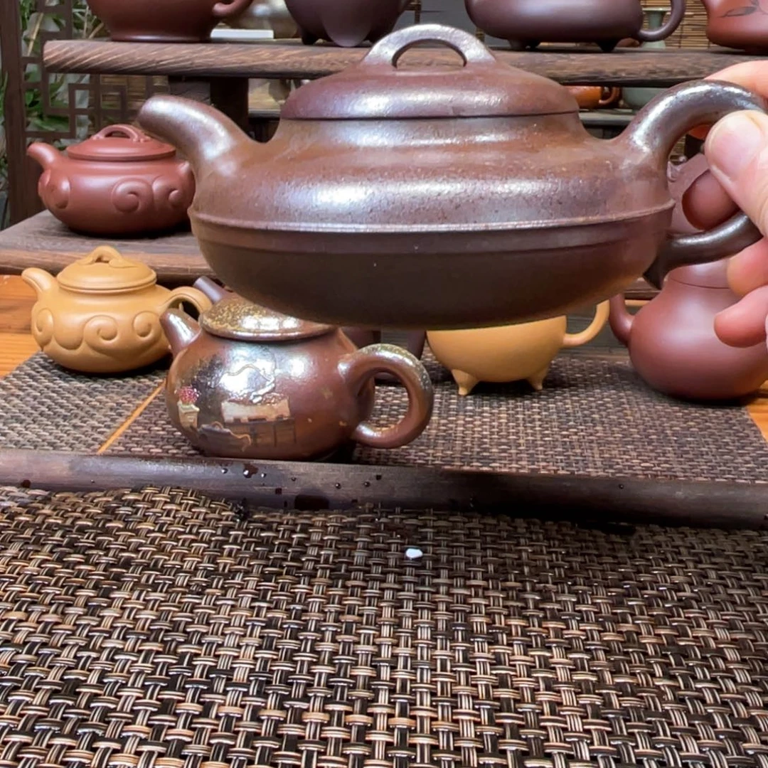 茶壶紫砂宜兴原矿紫砂手工制330