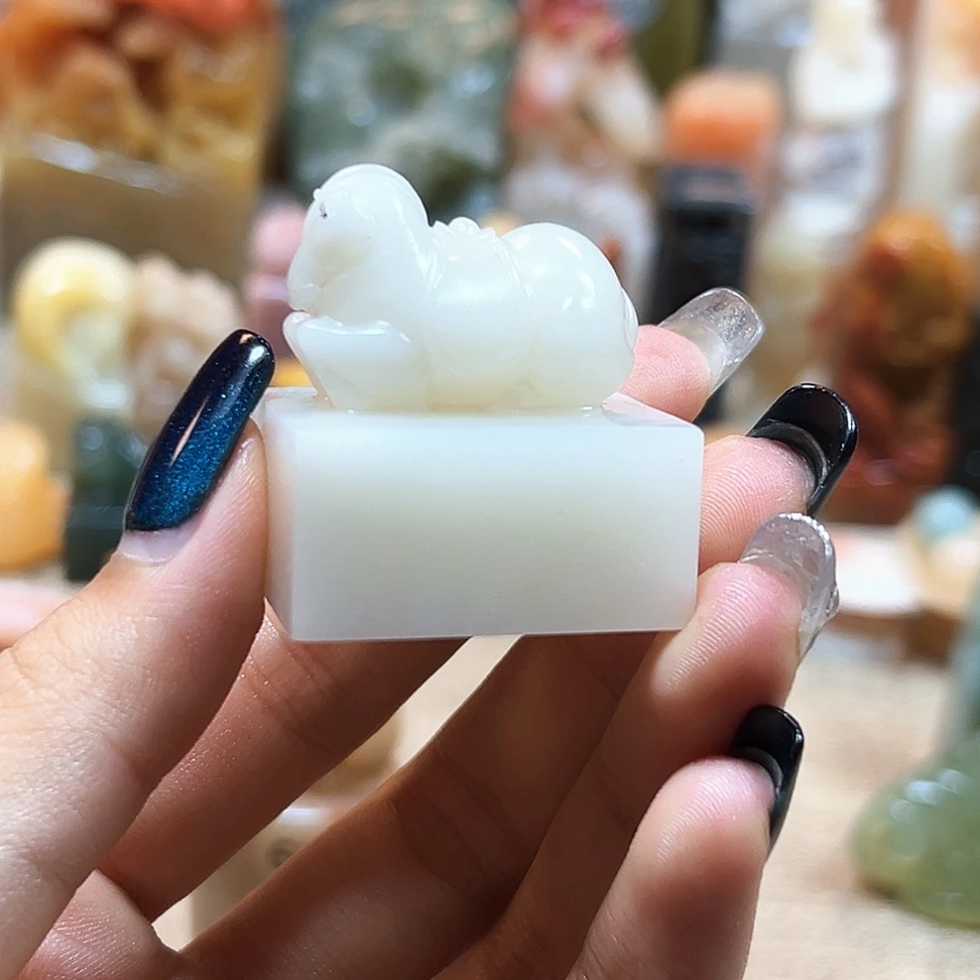 老***运昌化石印石寿山石雕刻包邮包刻