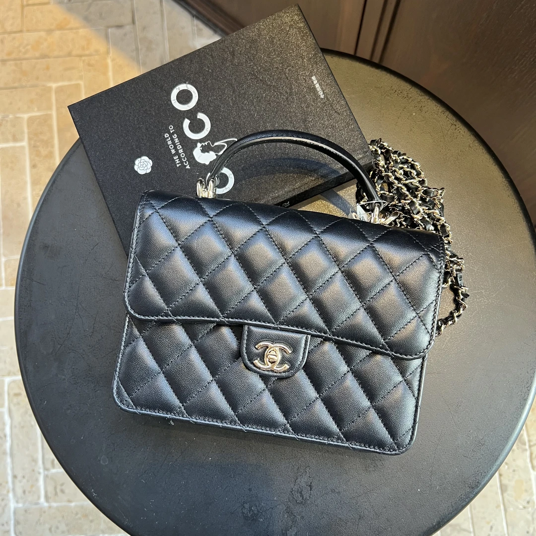 99新 Chanel/香奈儿 25P 三合一 黑金羊皮 99新 42886467