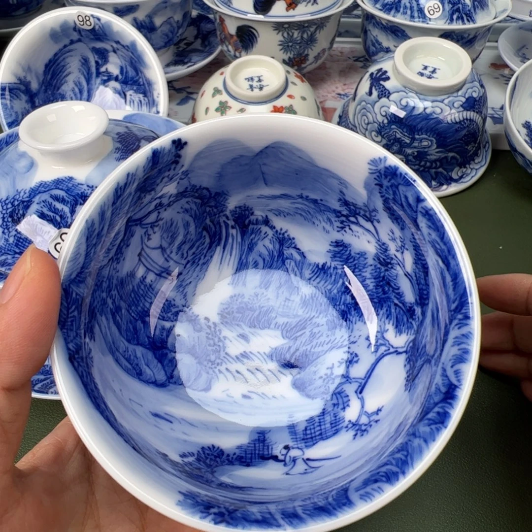 景德镇纯手工纯手绘茶具木木10