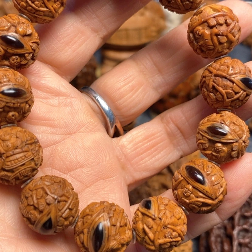 【闪购商品】手串/手链核桃小**儿凤眼雕刻