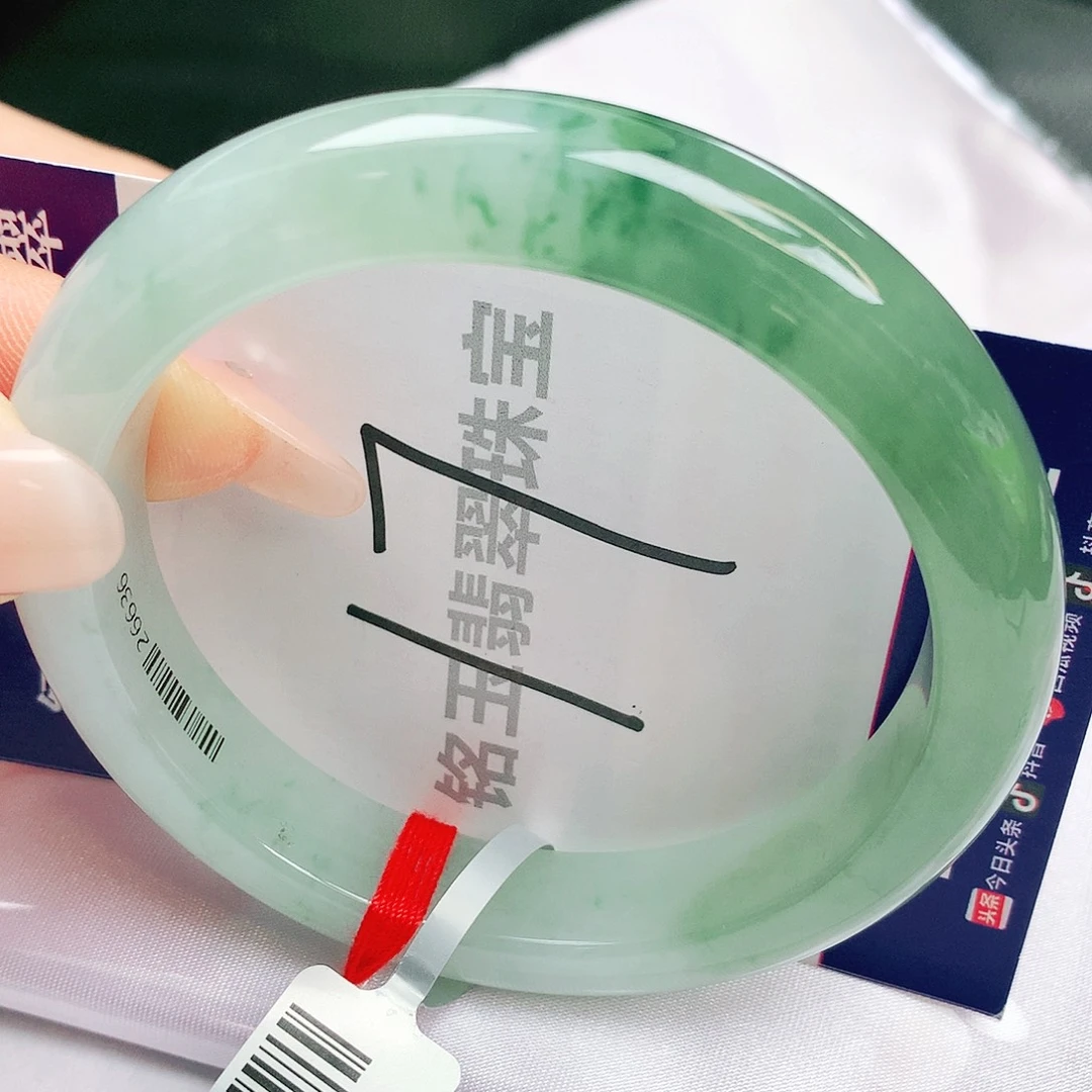 翡翠未镶嵌手镯缅甸天然a货翡翠手镯