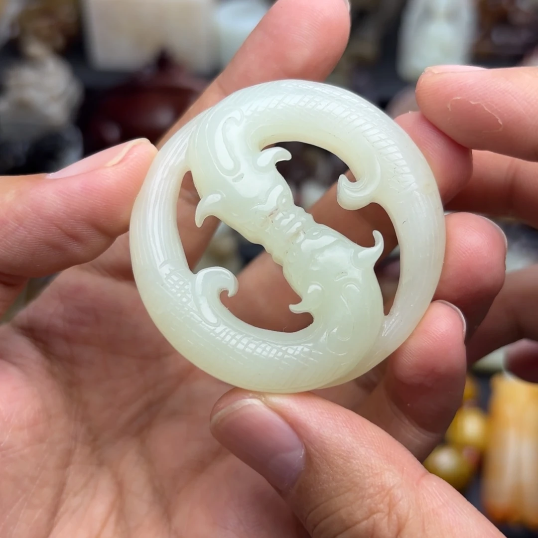 和田玉未镶嵌吊坠(不含链)