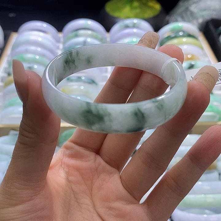 未镶嵌手链翡翠小雅52圈口