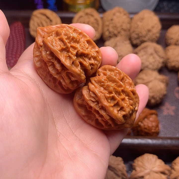 吊坠文玩核桃曹大龙35尺回血