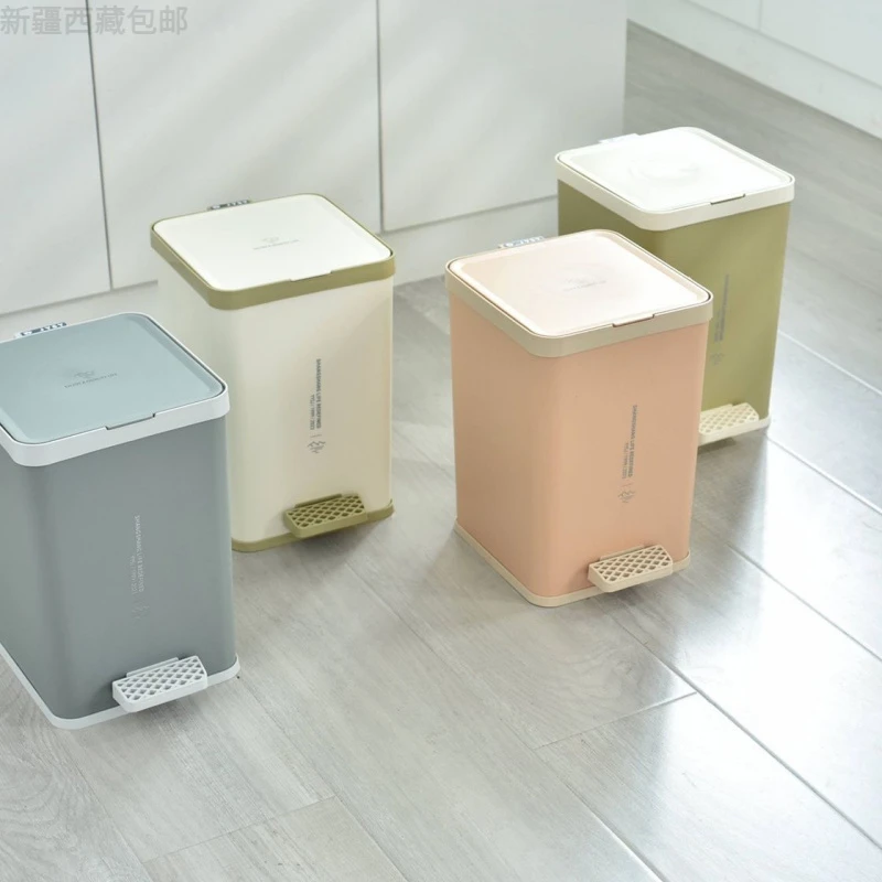 新疆西藏包邮垃圾桶家用带盖客厅创意卫生间厕所大号厨房简约高档